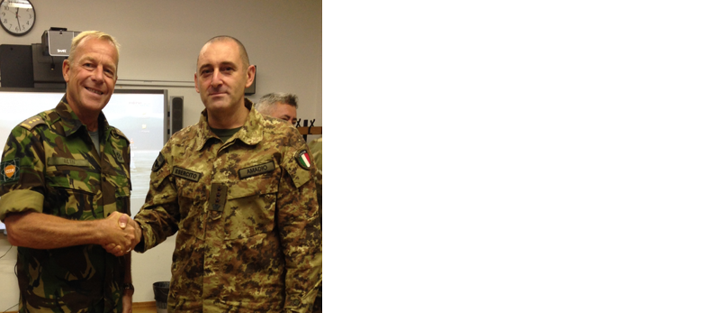 Meeting the new Commander of the Multinational Cimic Group