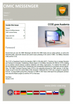 CIMIC Messenger 2015-03_CCOE goes Academia