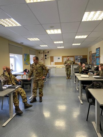 Preparations for the NATO tailored CIMIC Liaison Course in Latvia