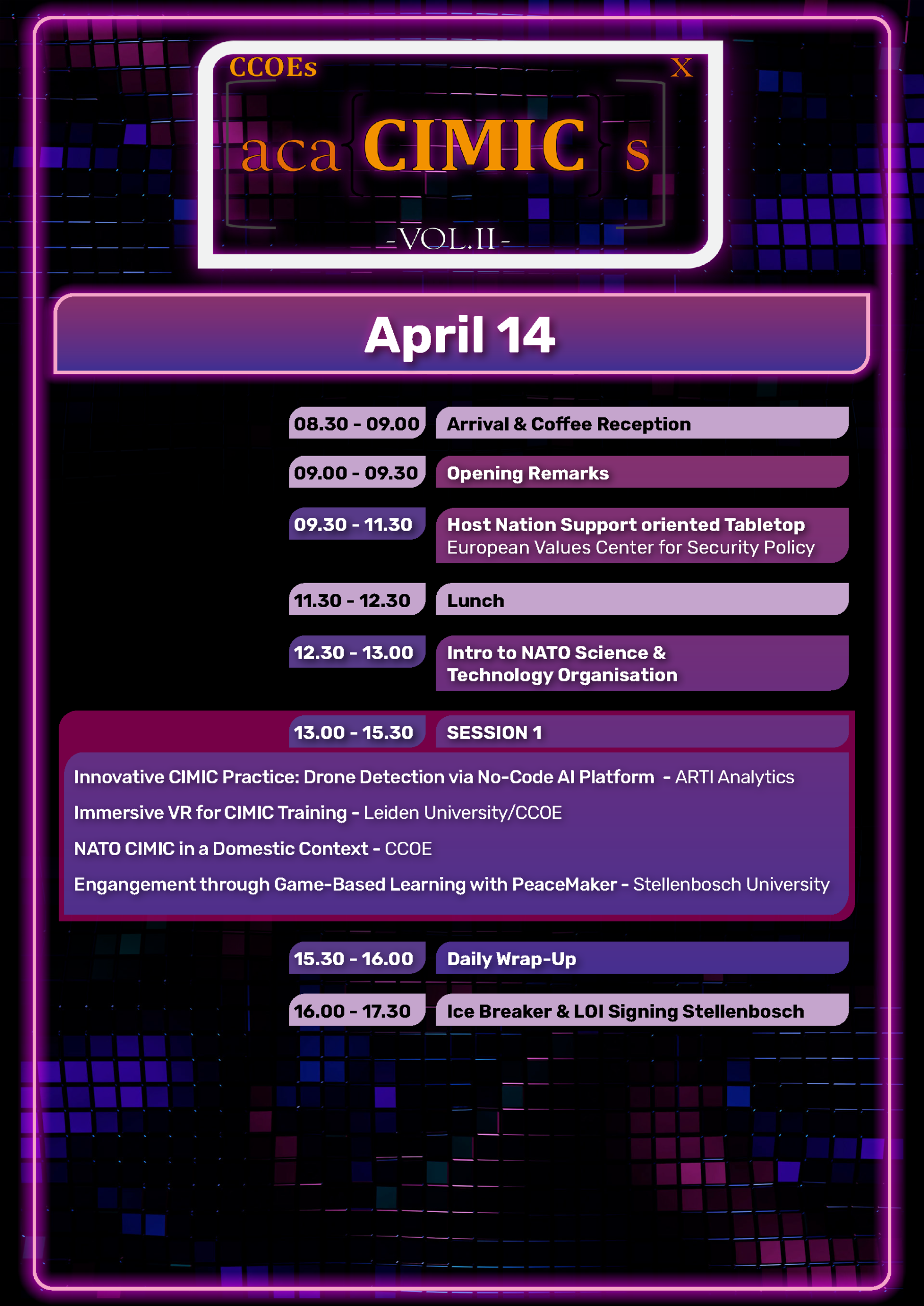 acaCIMICs Vol II. Agenda 2