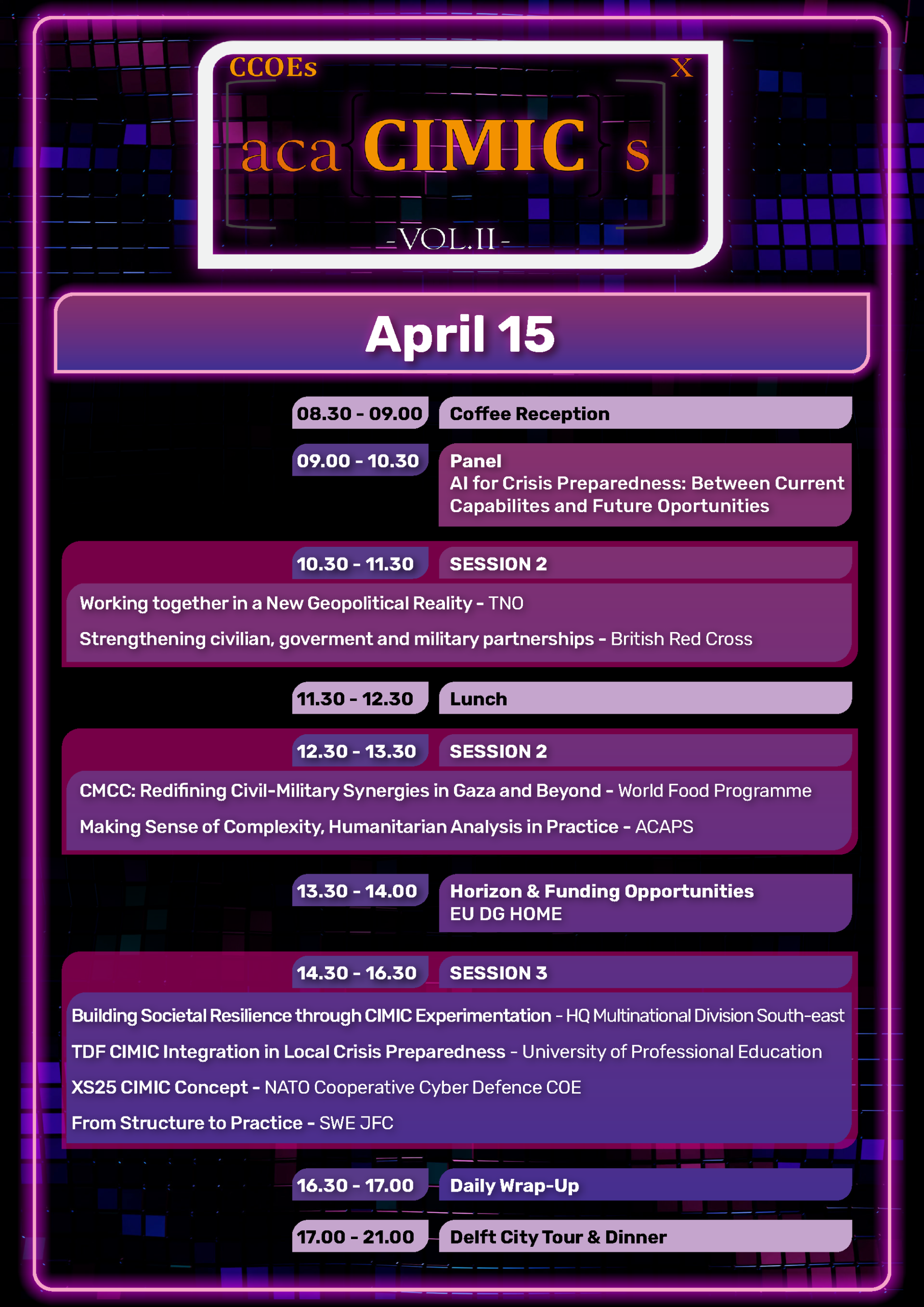 acaCIMICs Vol II. Agenda 3
