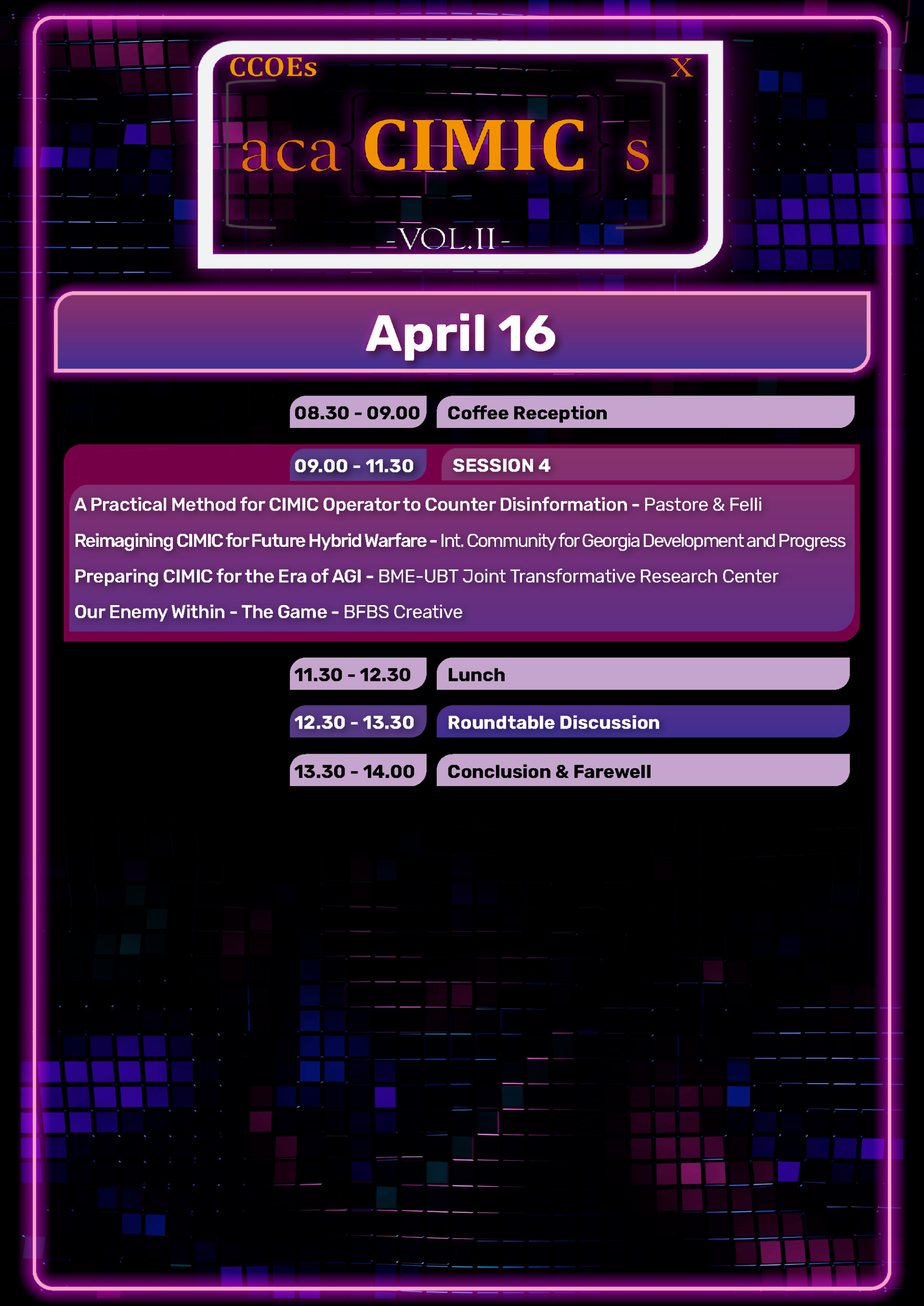 acaCIMICs Vol II. Agenda 4